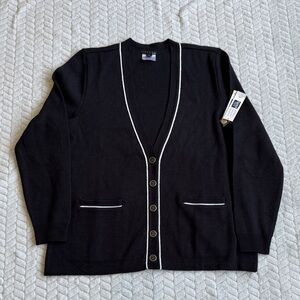 Fourmy by Cintas Women's Black Cardigan Sweater Size M